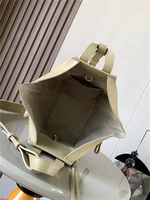 L0ew* compact hammock bag in satin calfskin with jacquard strap