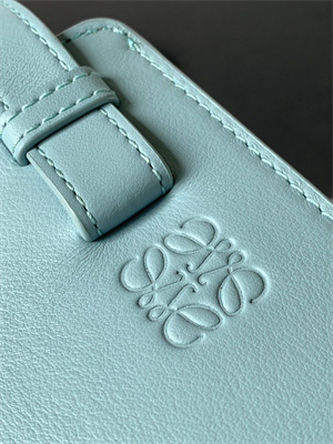 L0ew* compact hammock bag in satin calfskin with jacquard strap