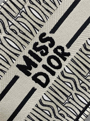 cd miss D*or small book tote allover emb green