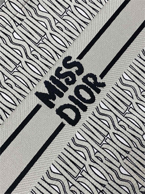 cd miss D*or large book tote allover emb green