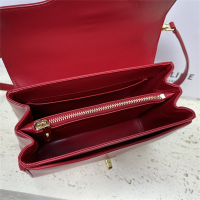 Ce**e small 16 bag in satined calfskin red