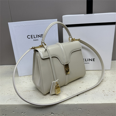 Ce**e small 16 bag in satined calfskin grey