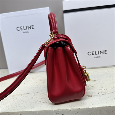 Ce**e mini 16 bag in satined calfskin red