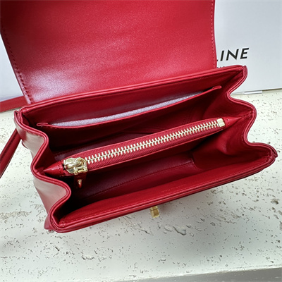 Ce**e mini 16 bag in satined calfskin red