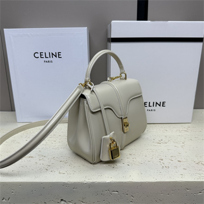 Ce**e mini 16 bag in satined calfskin grey