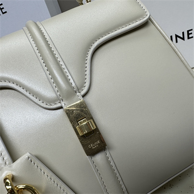 Ce**e mini 16 bag in satined calfskin grey
