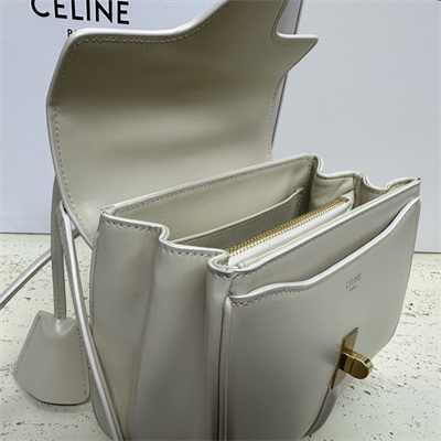 Ce**e mini 16 bag in satined calfskin grey