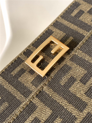 Fen.di WOC Baguette FF Fabric Brown