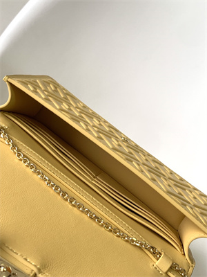 Fen.di WOC Baguette Nappa Leather Yellow