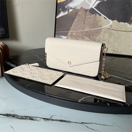 L.V Felicie Pochette Monogram Emprenite Cream M64064