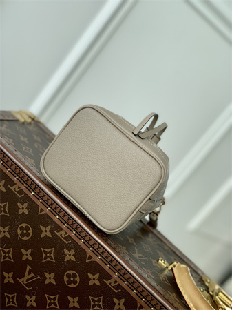 L.V Nano Noé Bag Monogram Empreinte Tourterelle Gray/Cream M46291