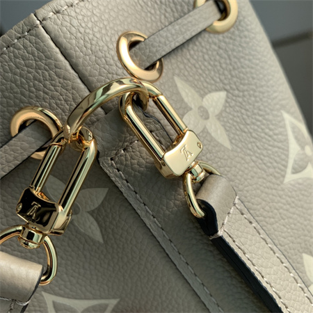 L.V Nano Noé Bag Monogram Empreinte Tourterelle Gray/Cream M46291