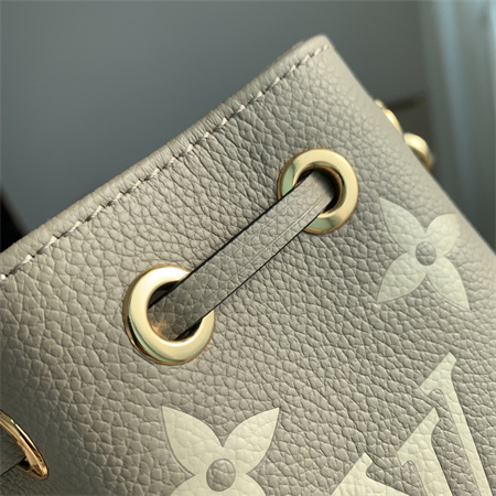 L.V Nano Noé Bag Monogram Empreinte Tourterelle Gray/Cream M46291