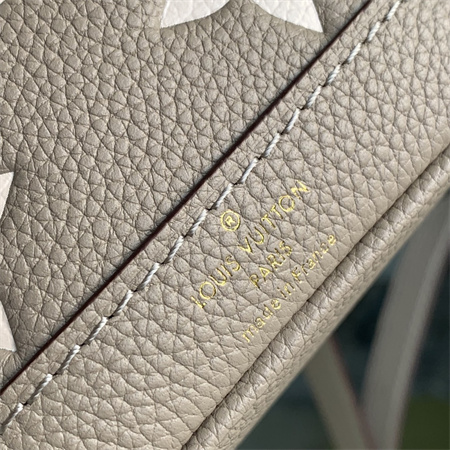 L.V Nano Noé Bag Monogram Empreinte Tourterelle Gray/Cream M46291