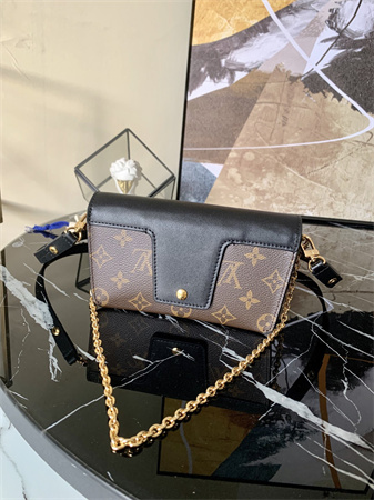 L.V Padlock On Strap Monogram Canvas Black M80559