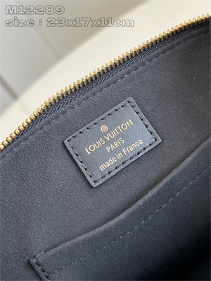 L.V Alma BB Handbag Black Calfskin M12289