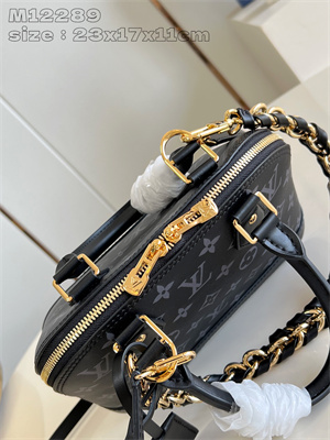 L.V Alma BB Handbag Black Calfskin M12289