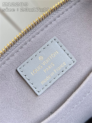 L.V Alma BB Handbag Black Calfskin Trianon Gray M12561