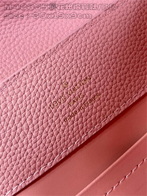 L.V Capucines East-West BB Grained calfskin Pink M48865