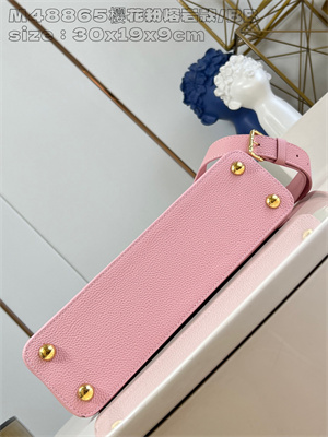 L.V Capucines East-West BB Grained calfskin Pink M48865
