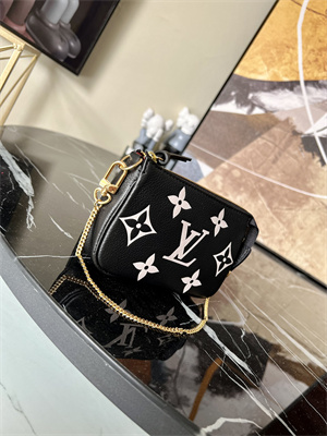 L.V Mini Pochette Accessories Monogram Empreinte Black M80501