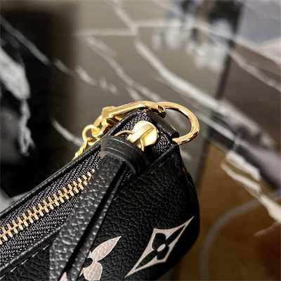 L.V Mini Pochette Accessories Monogram Empreinte Black M80501