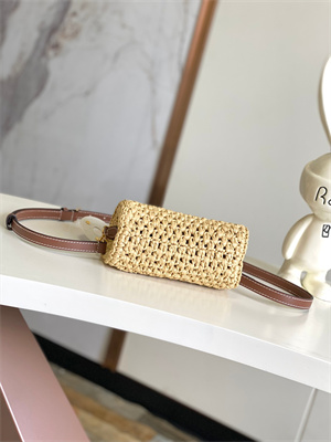 L.V Nano Speedy 100% Natural raffia Natural/Tan M83525