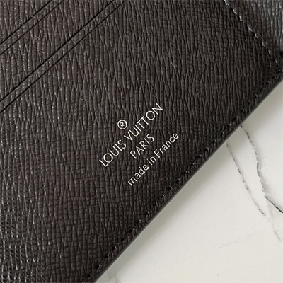 L.V Multiple Wallet Taiga cowhide leather Black M30295