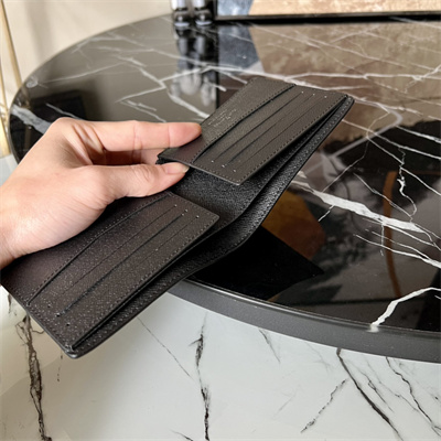 L.V Slender Wallet Taiga cowhide leather Black M62294