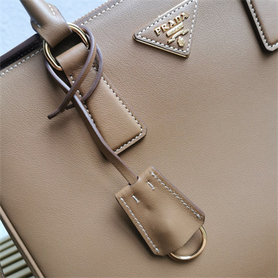 Pra*a large galleria leather bag brown color 1ba274