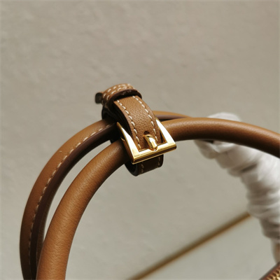 Pra*a large galleria leather bag brown color 1ba274