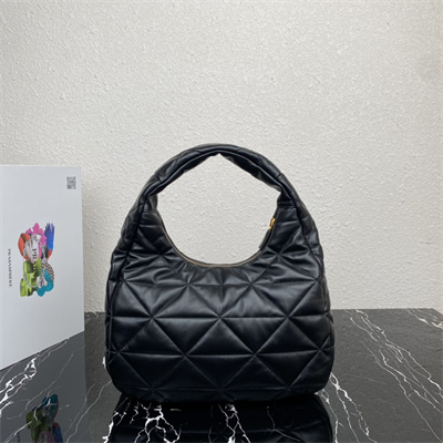 Pra*a soft nappa leather bag black color 1bc183