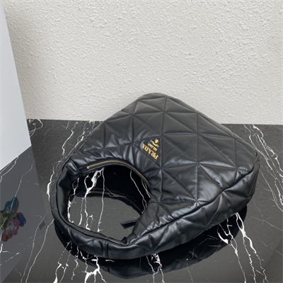 Pra*a soft nappa leather bag black color 1bc183