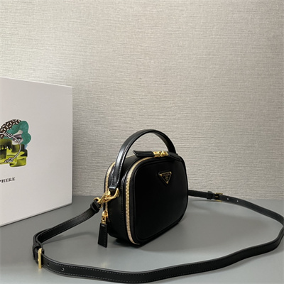 Pra*a odette leather mini-bag black color 1bh203
