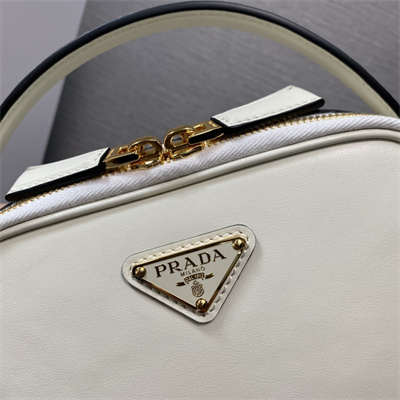 Pra*a odette leather mini-bag white color 1bh203