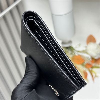 Pra*a saffiano leather wallet black 2m0513