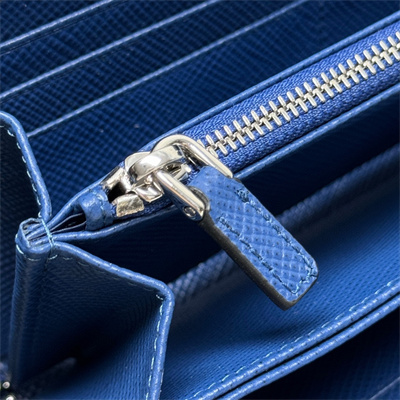 Pra*a saffiano leather wallet blue 2ml317