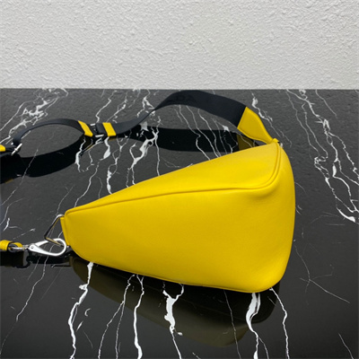 Pra*a triangle leather shoulder bag yellow color 2vh155