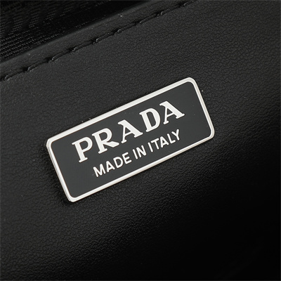 Pra*a re-nylon and saffiano leather shoulder bag black 2vh172