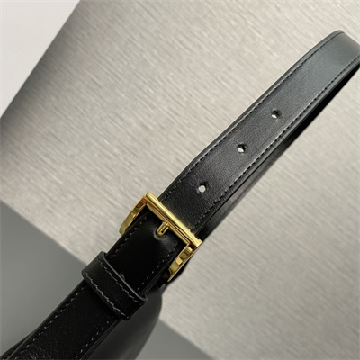 Pra*a small leather shoulder bag black 1bd358