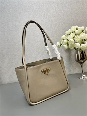 Pra*a leather mini tote bag clay 1bg539