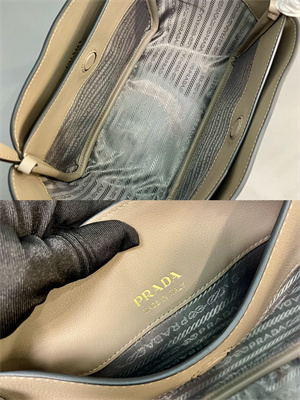 Pra*a leather mini tote bag clay 1bg539