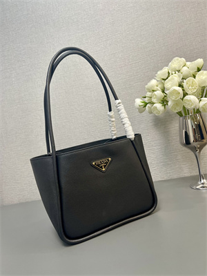 Pra*a leather mini tote bag black 1bg539