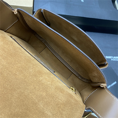 Y.S.L Niki BESACE In Leather Brick