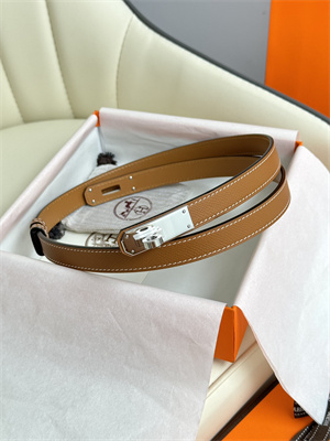 H**mes kelly 18 belt epsom leather silver hardware gold