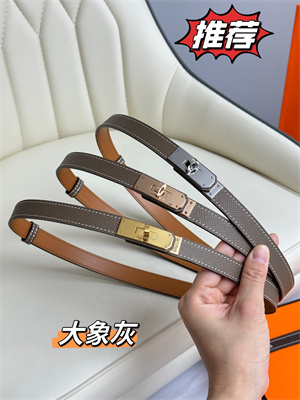 H**mes kelly 18 belt epsom leather silver hardware etoupe