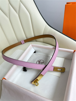 H**mes kelly 18 belt epsom leather gold hardware peach pink