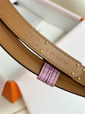 H**mes kelly 18 belt epsom leather gold hardware peach pink