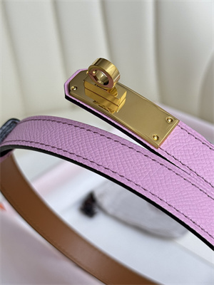 H**mes kelly 18 belt epsom leather gold hardware peach pink