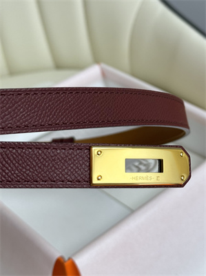H**mes kelly 18 belt epsom leather gold hardware burgundy